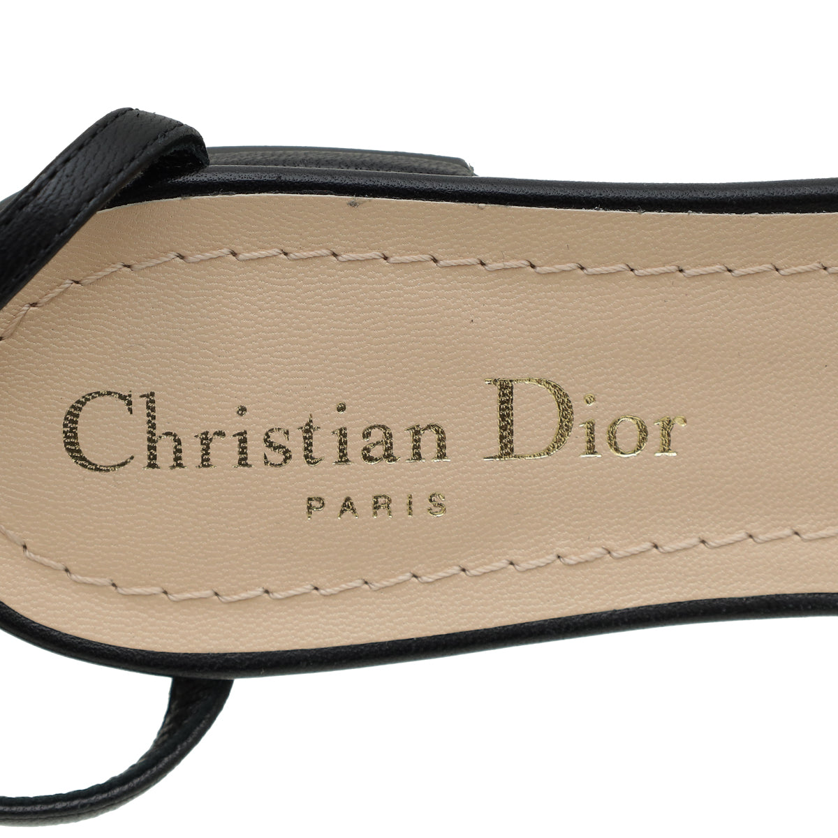 Christian Dior Black Technical Fabric J'adior IT Flat 37.5