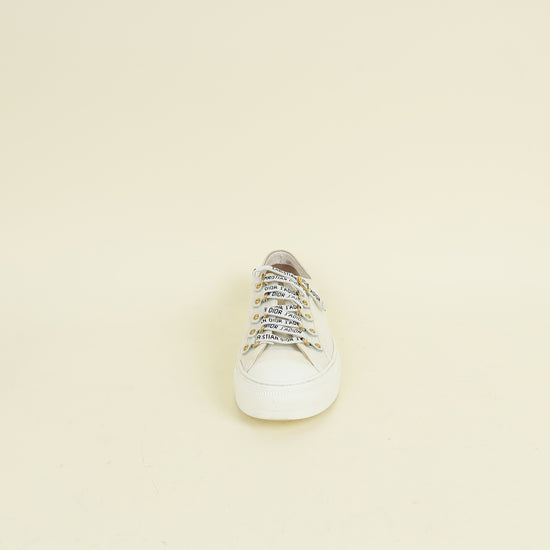 Christian Dior Milk White Walk'n'Dior Low Top Sneaker 37