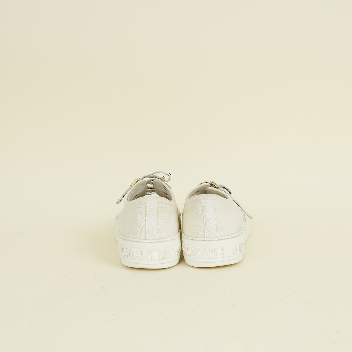 Christian Dior Milk White Walk'n'Dior Low Top Sneaker 37