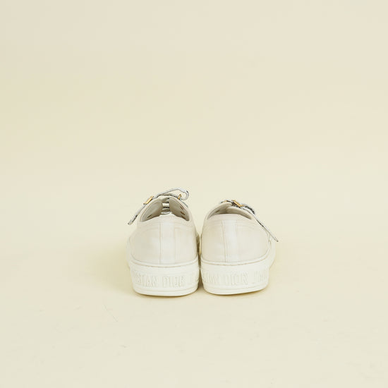 Christian Dior Milk White Walk'n'Dior Low Top Sneaker 37