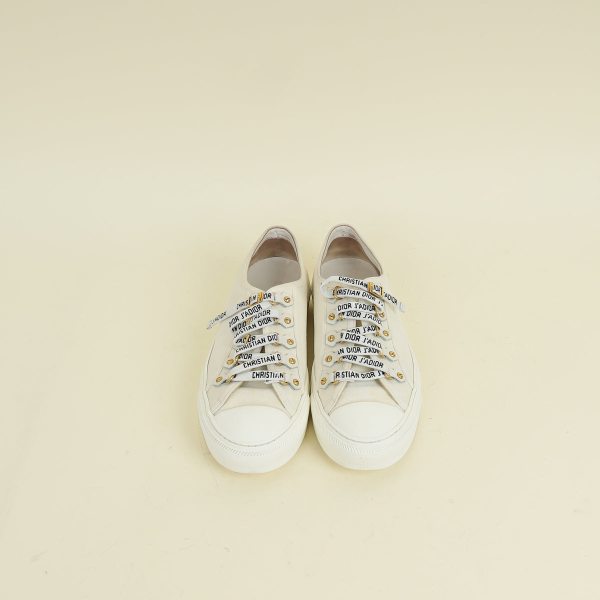 Christian Dior Milk White Walk'n'Dior Low Top Sneaker 37