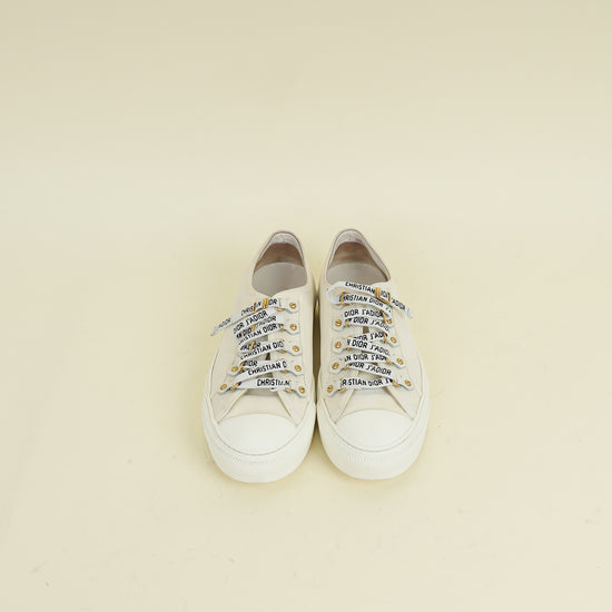 Christian Dior Milk White Walk'n'Dior Low Top Sneaker 37