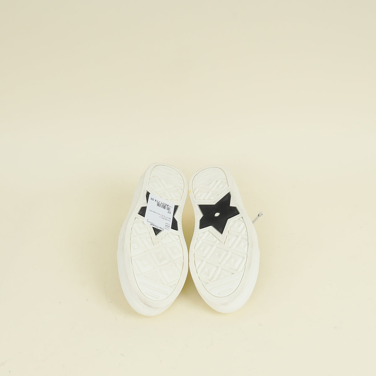 Christian Dior Milk White Walk'n'Dior Low Top Sneaker 37