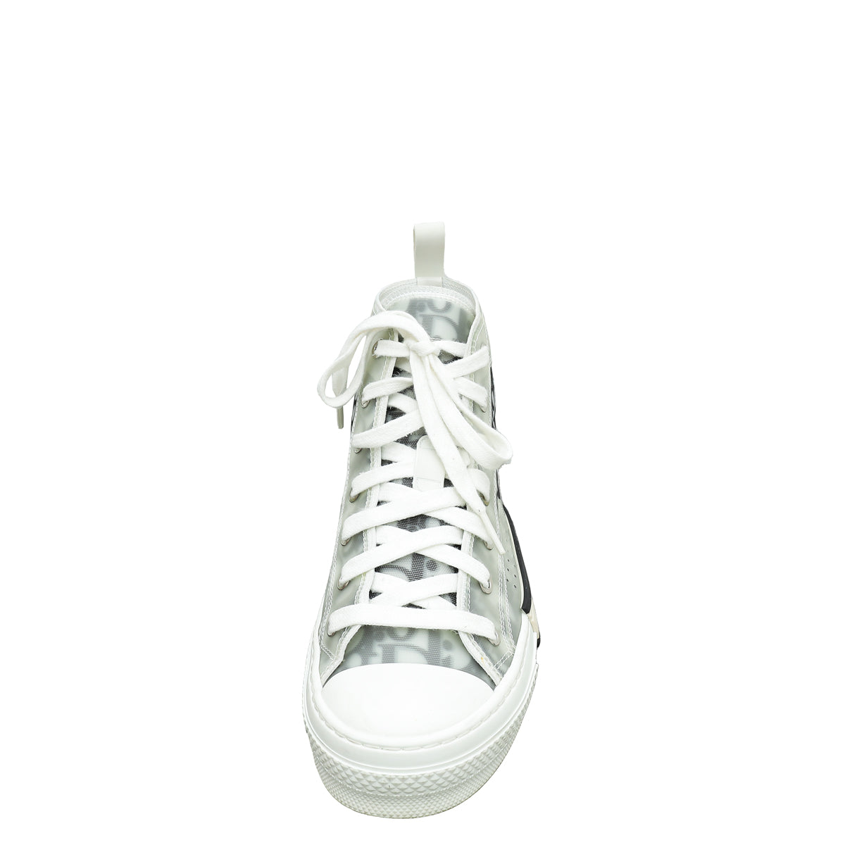 Christian Dior White Oblique B23 High Top Sneakers 37-Christian Dior-THE CLOSET