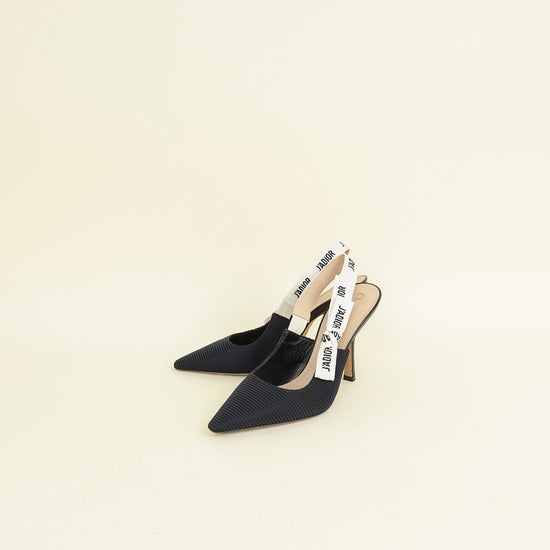 Christian Dior Black J'Adior Slingback Pump 37