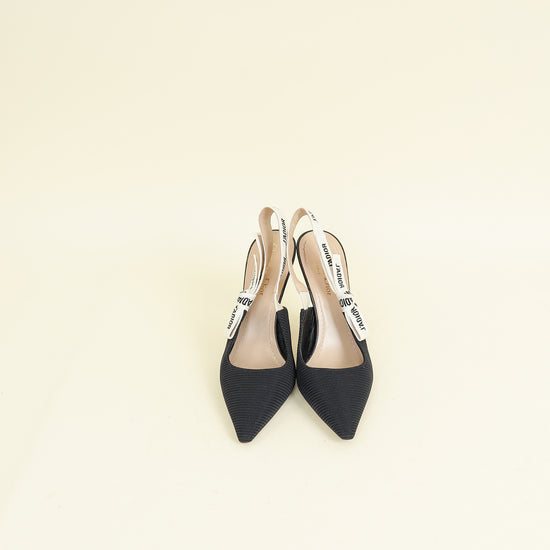 Christian Dior Black J'Adior Slingback Pump 37