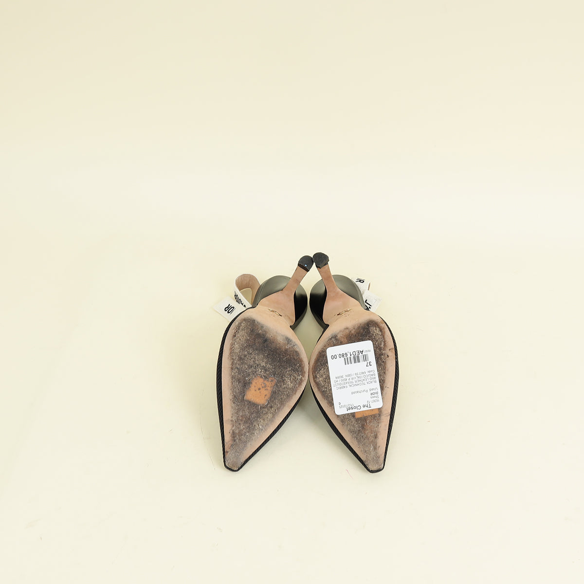 Christian Dior Black J'Adior Slingback Pump 37