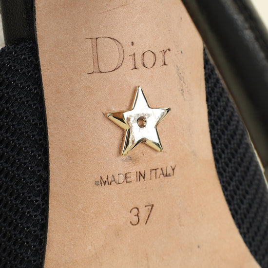 Christian Dior Black J'Adior Slingback Pump 37
