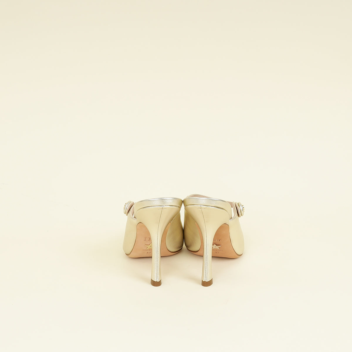 Christian Dior Dore Capture Heeled Mules 37 | Pre-Owned The Closet