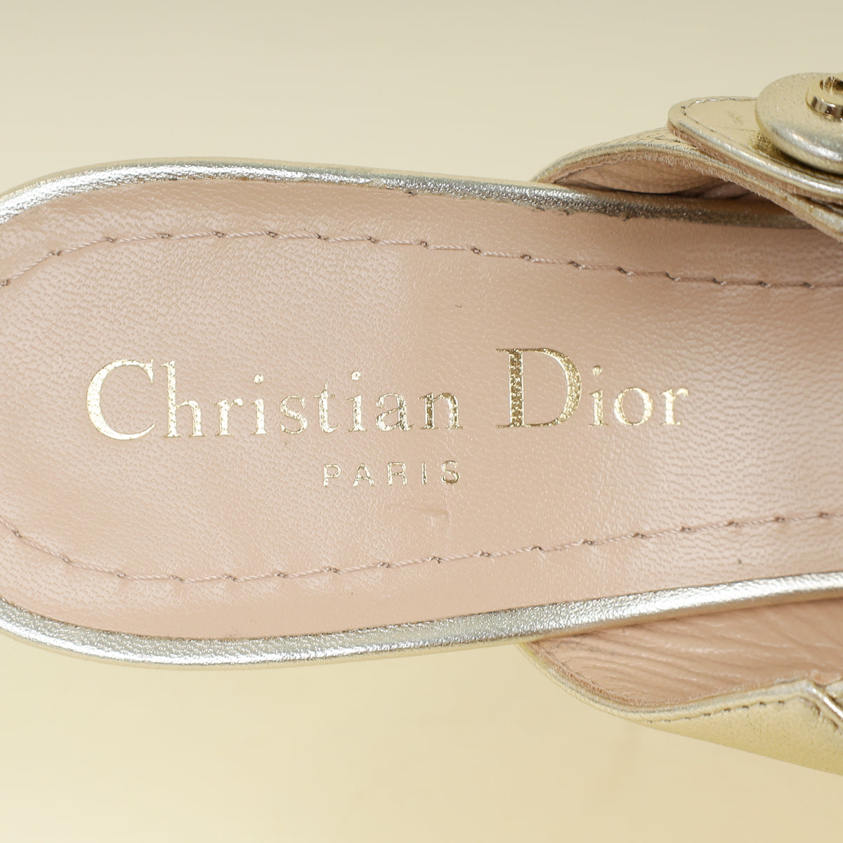 Christian Dior Dore Capture Heeled Mules 37 | Pre-Owned The Closet