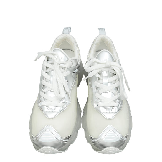Christian Dior Bicolor Matte Technical Fabric Mesh Dior Vibe Sneakers 37