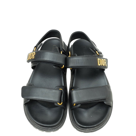 Christian Dior Black Dioract Sandal 37