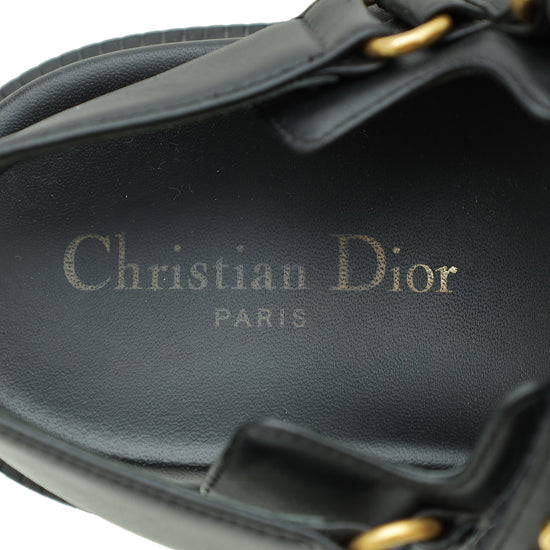 Christian Dior Black Dioract Sandal 37