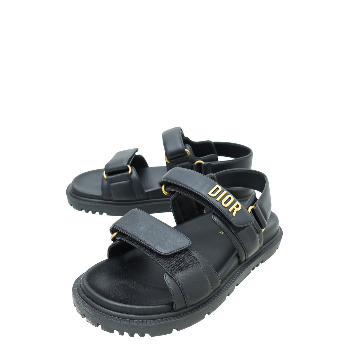 Christian Dior Black "Dioract" Sandal 37-Christian Dior-THE CLOSET