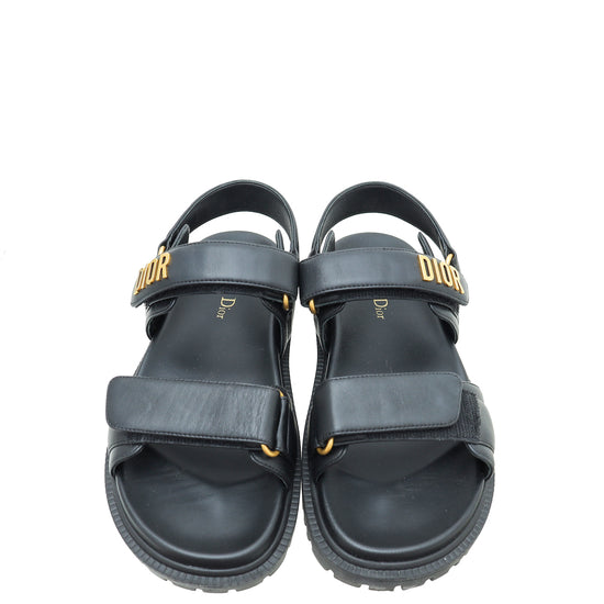 Christian Dior Black "Dioract" Sandal 37