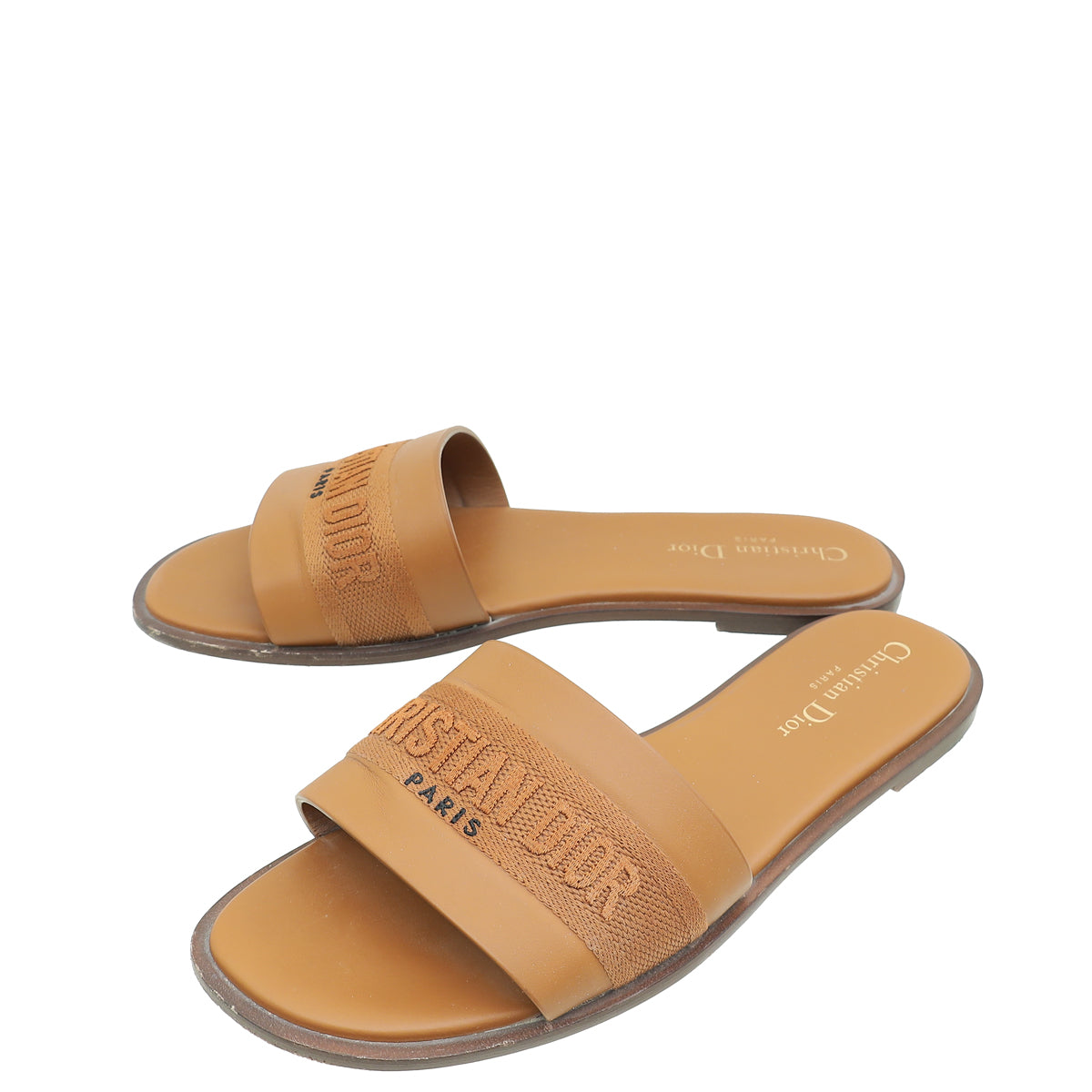 Christian Dior Camel Dway Slide 38.5-Christian Dior-THE CLOSET