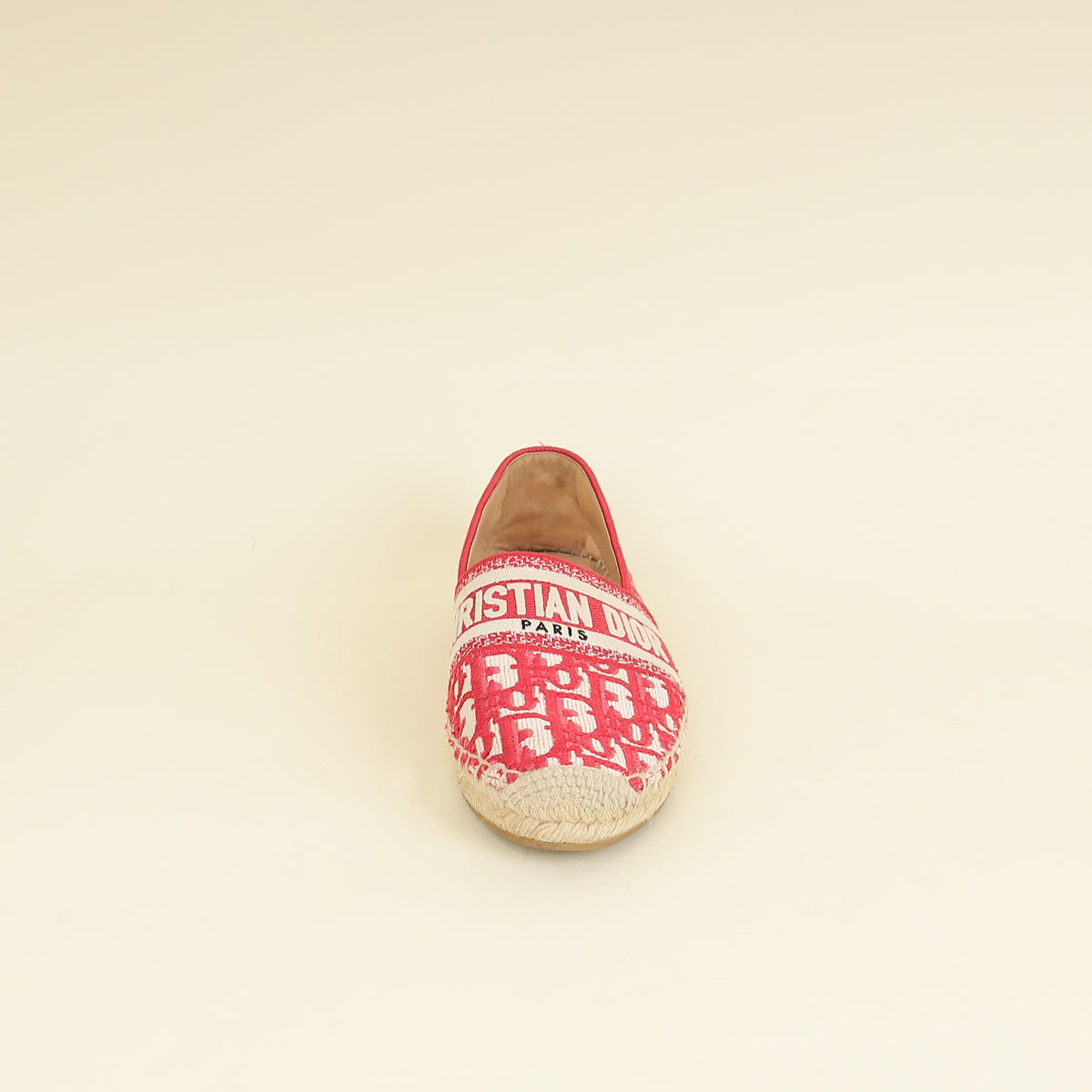 Christian Dior Red Granville Espadrille 38.5-Christian Dior-THE CLOSET
