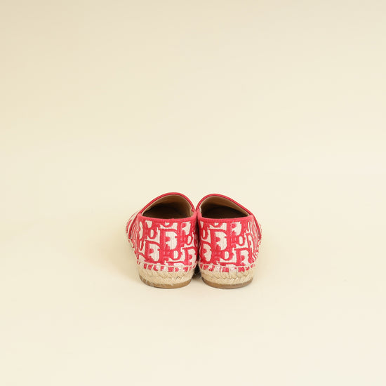 Christian Dior Red Granville Espadrille 38.5-Christian Dior-THE CLOSET