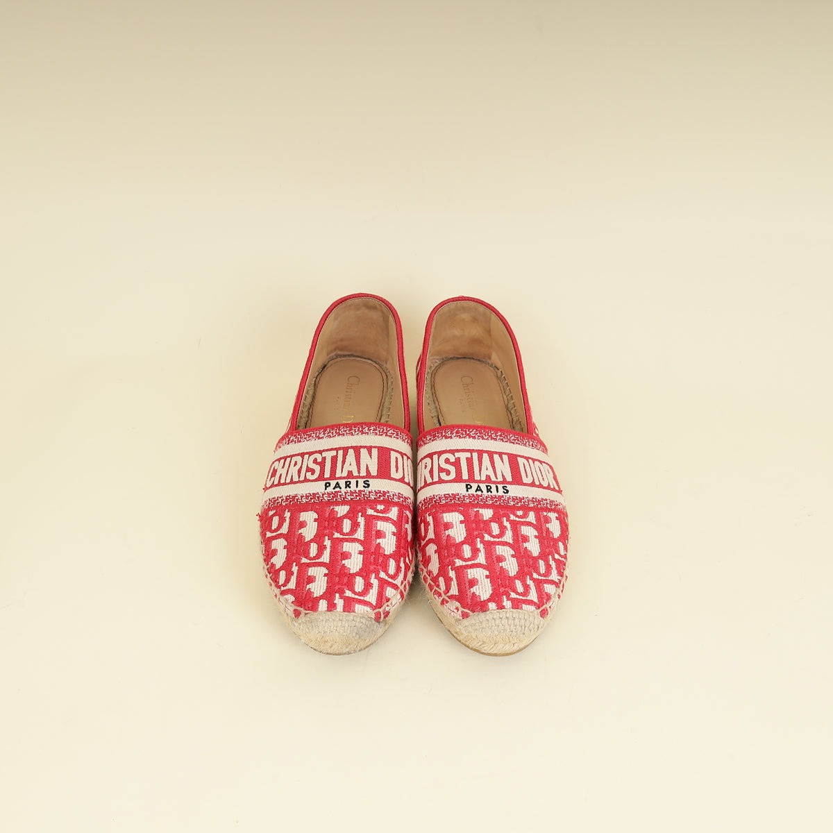 Christian Dior Red Granville Espadrille 38.5-Christian Dior-THE CLOSET