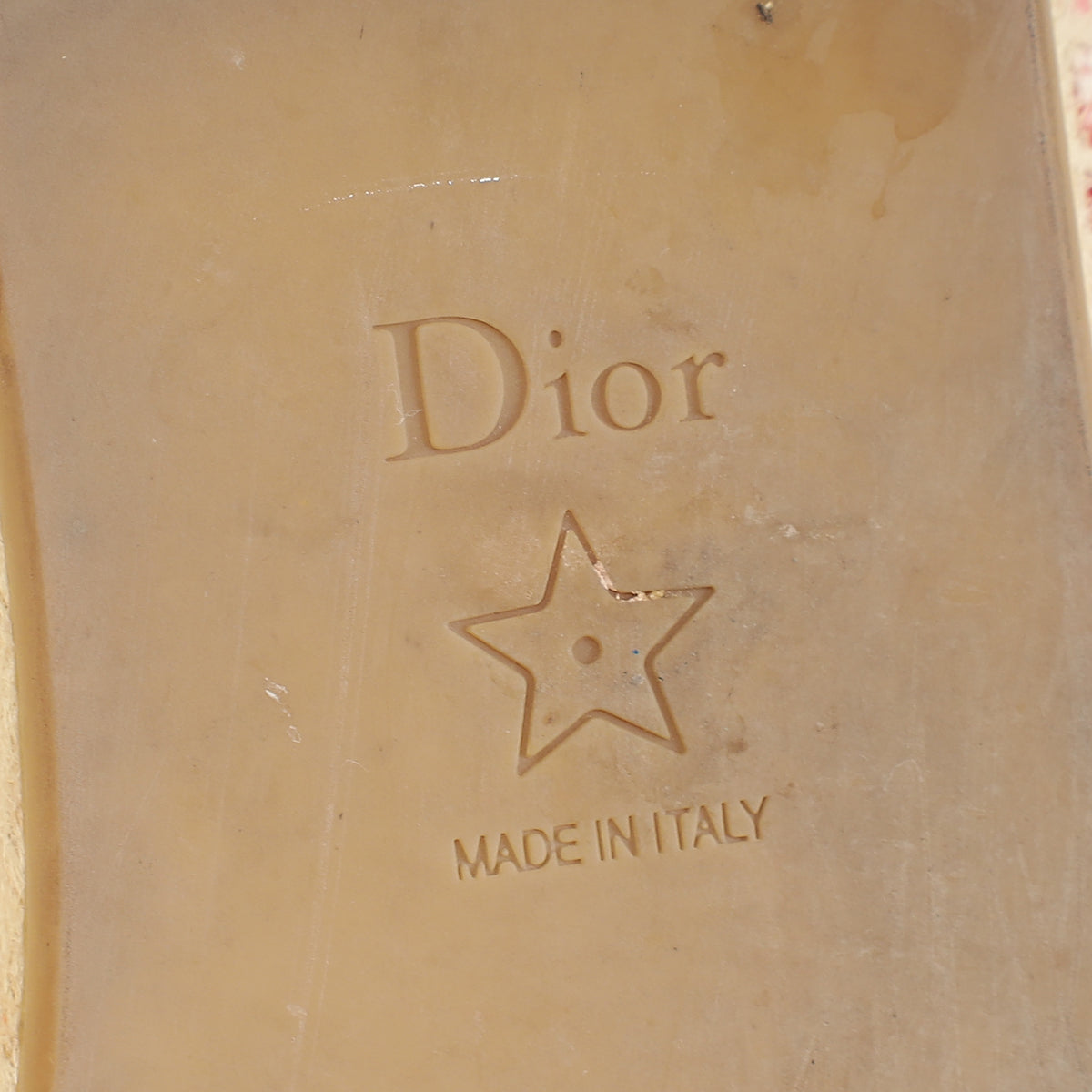 Christian Dior Red Granville Espadrille 38.5-Christian Dior-THE CLOSET