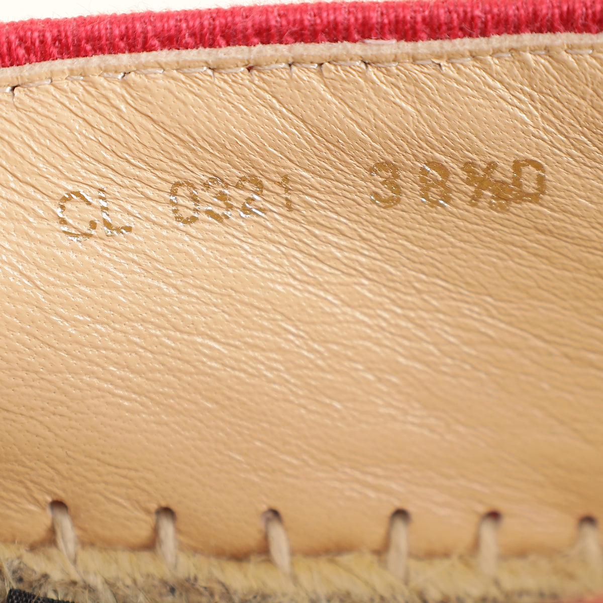 Christian Dior Red Granville Espadrille 38.5-Christian Dior-THE CLOSET
