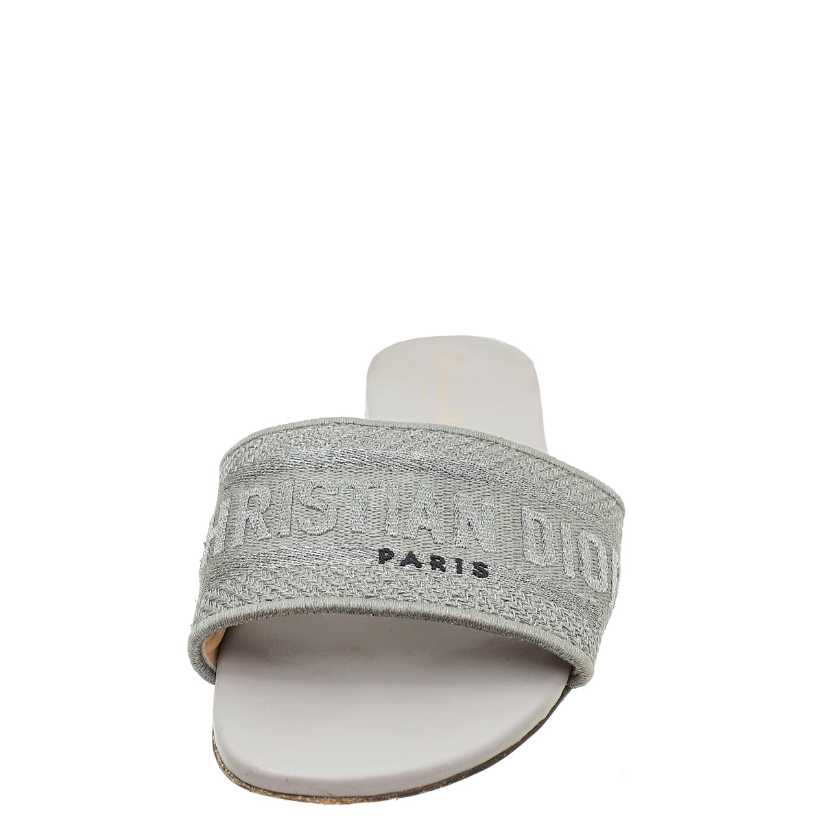 Christian Dior Grey Dway Flat Mule 38.5-Christian Dior-THE CLOSET