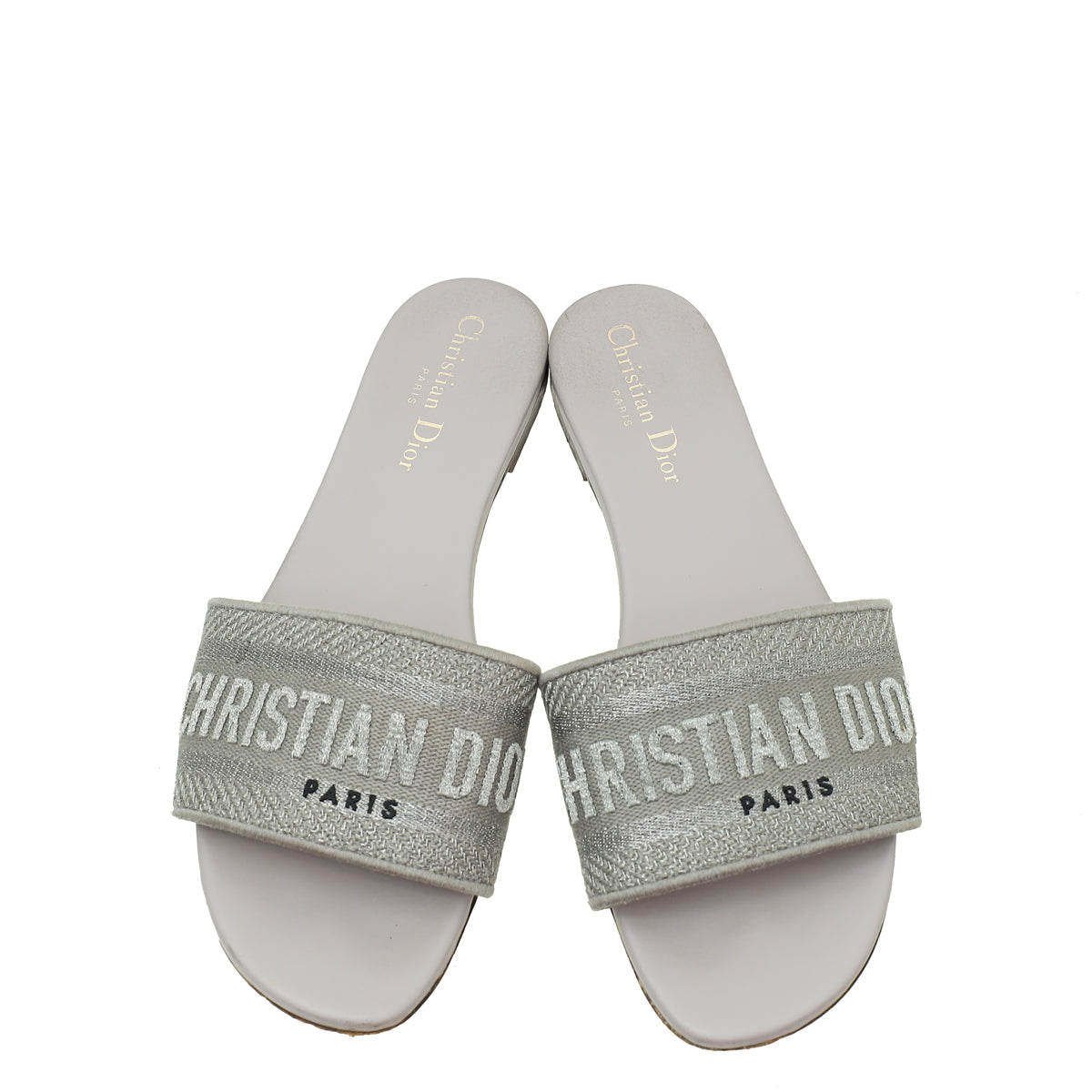 Christian Dior Grey Dway Flat Mule 38.5 – THE CLOSET