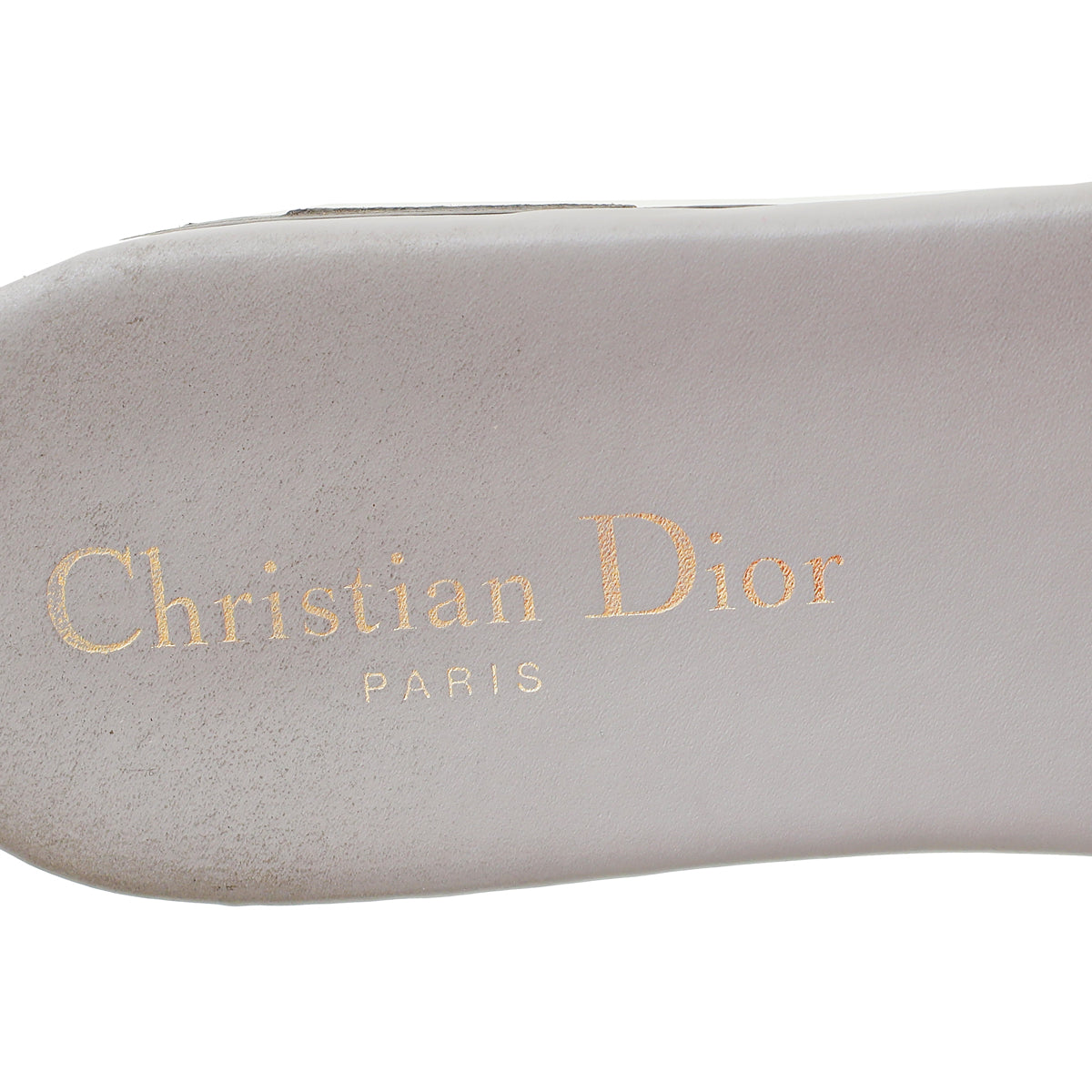 Christian Dior Grey Dway Flat Mule 38.5