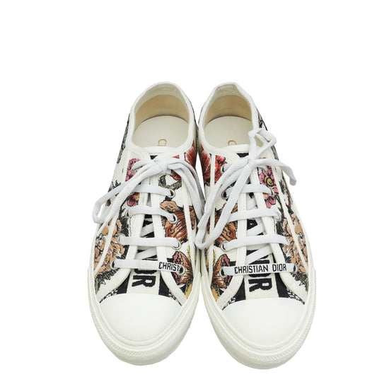 Christian Dior Multicolor Walk N' Dior Embroidered Low Top Sneaker 38.5