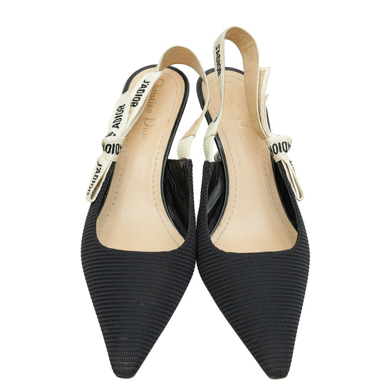 Christian Dior Black J'Adior Slingback Pump 38.5-Christian Dior-THE CLOSET
