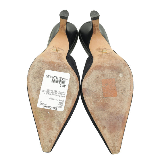 Christian Dior Black J'Adior Slingback Pump 38.5-Christian Dior-THE CLOSET