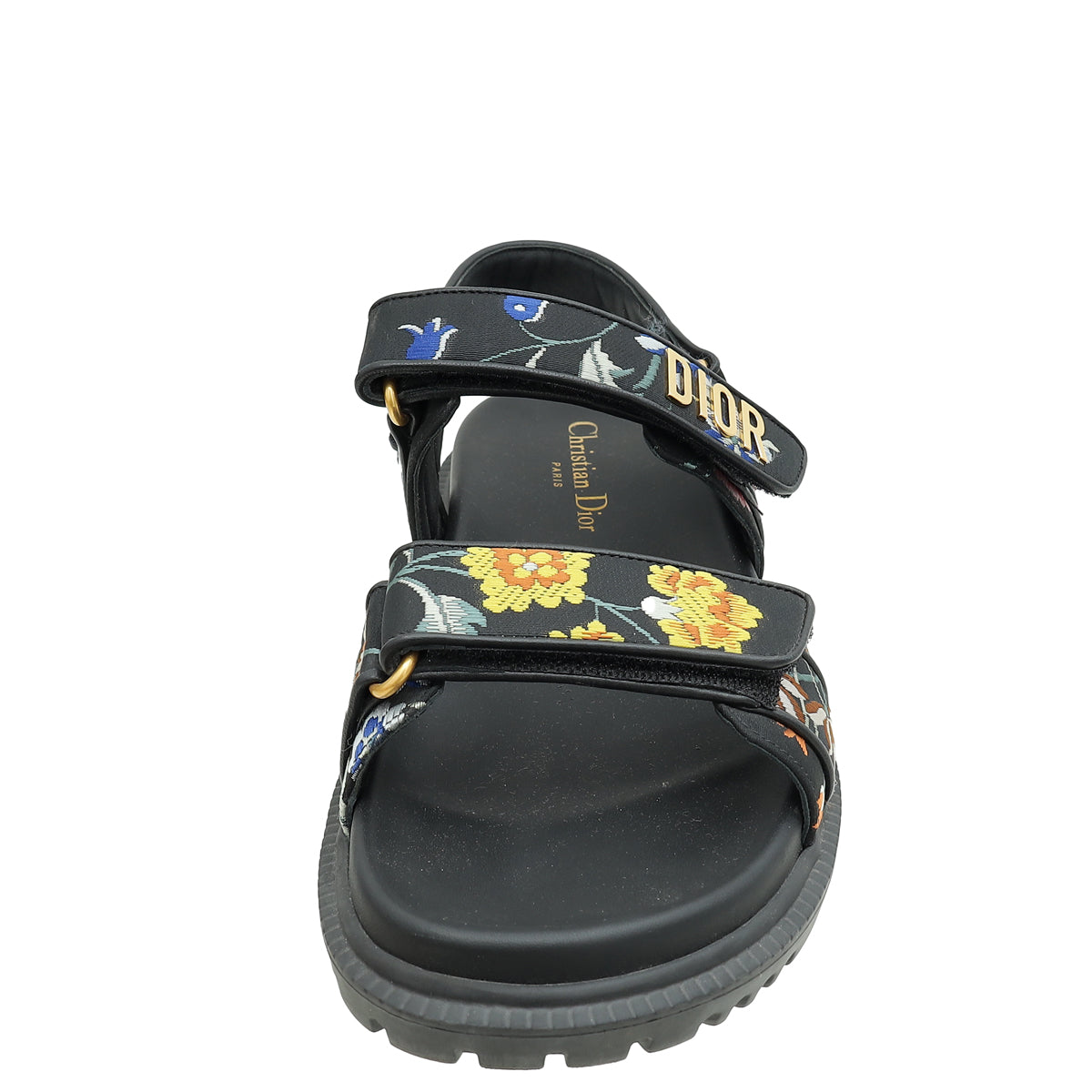 Christian Dior Multicolor Technical Fabric Petites Fleurs DiorAct Sandals 38.5-Christian Dior-THE CLOSET