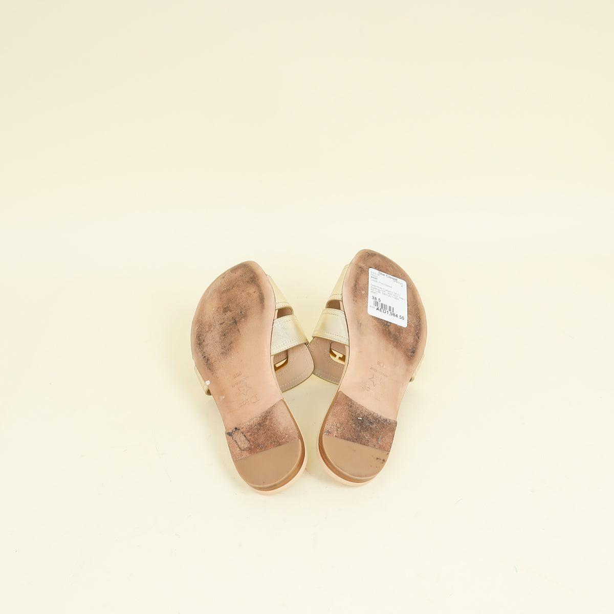 Christian Dior Bicolor 30 Montaigne Slide 38.5