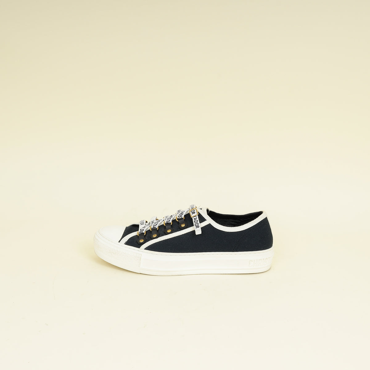 Christian Dior Navy Blue Walk'n'Dior Low Top Sneaker 38.5