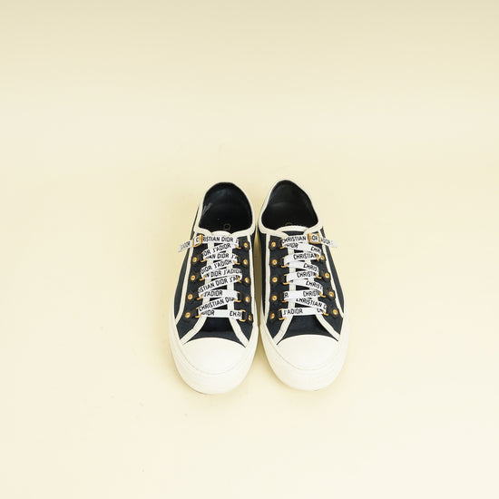 Christian Dior Navy Blue Walk'n'Dior Low Top Sneaker 38.5