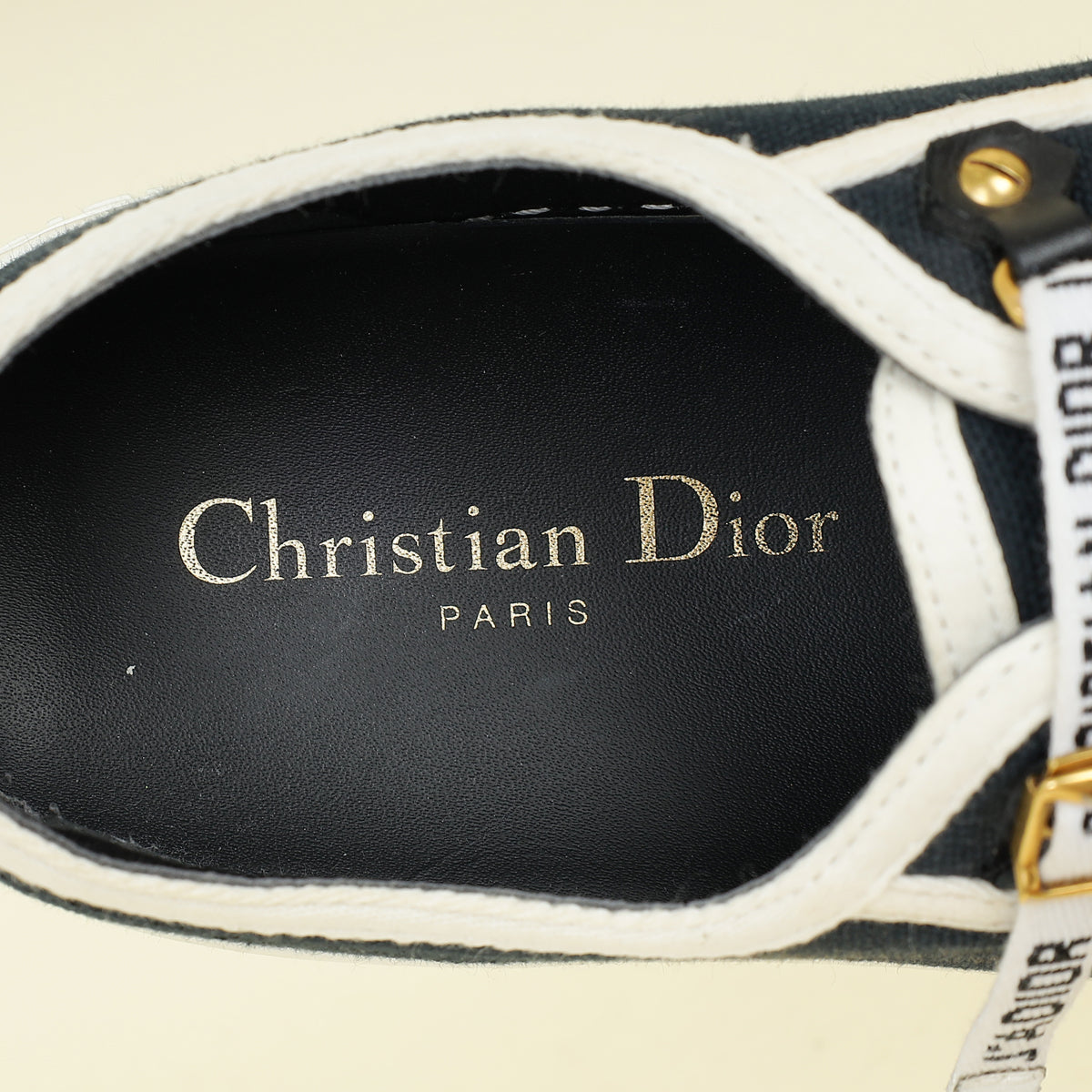 Christian Dior Navy Blue Walk'n'Dior Low Top Sneaker 38.5