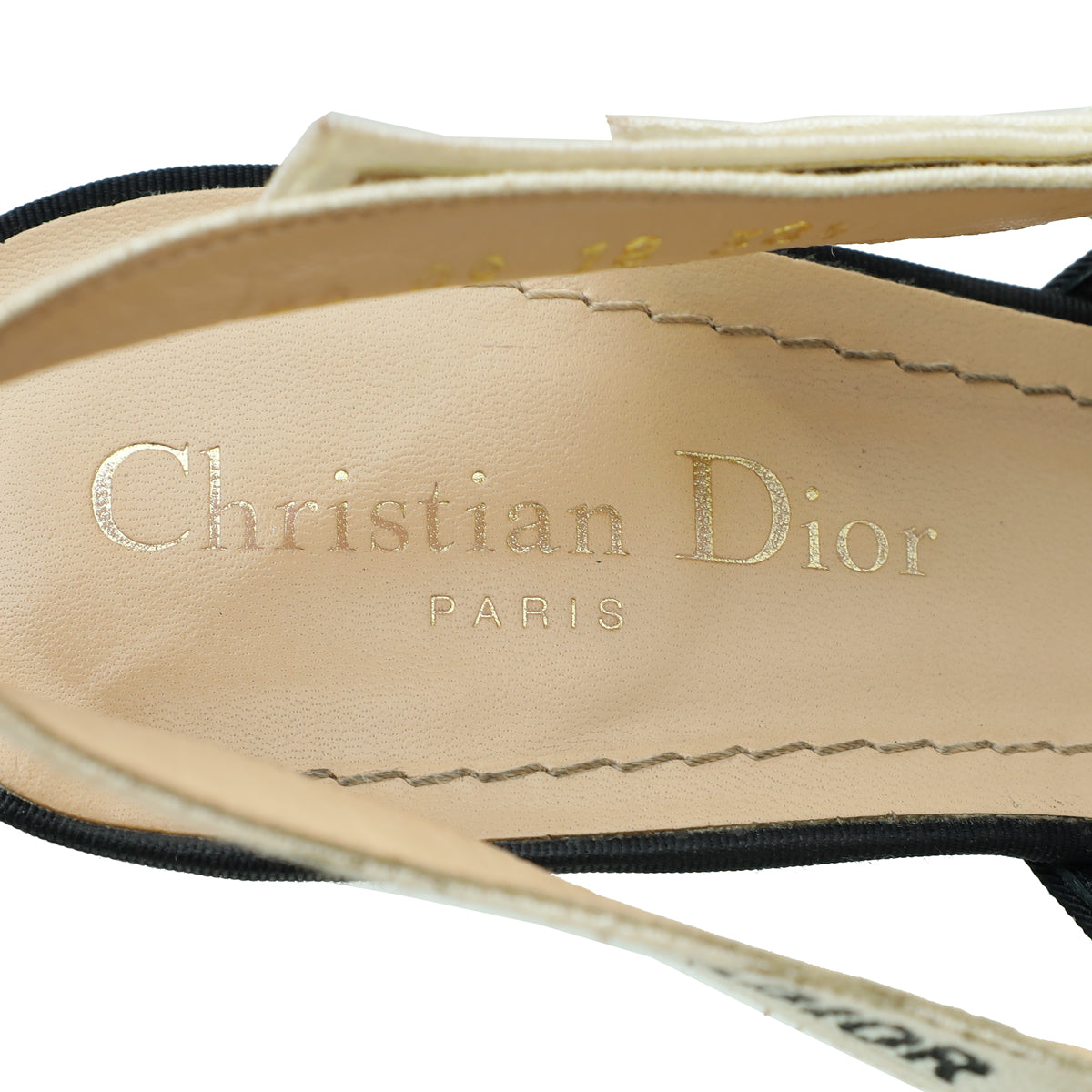 Christian Dior Black Velvet Dot Mesh J'adior Mini Slingback Pump 38.5