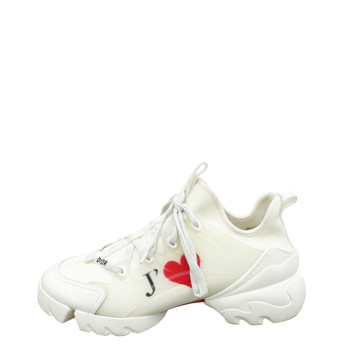 Christian Dior Bicolor Je T'aime Chunky Print D-connect Sneaker 38