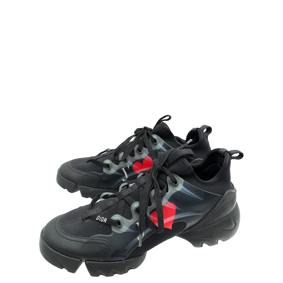 Christian Dior Bicolor Je T'aime Chunky Print D-connect Sneaker 38-Christian Dior-THE CLOSET