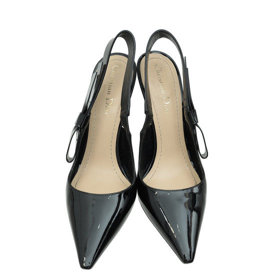 Christian Dior Black J'Adior Slingback Pump 38