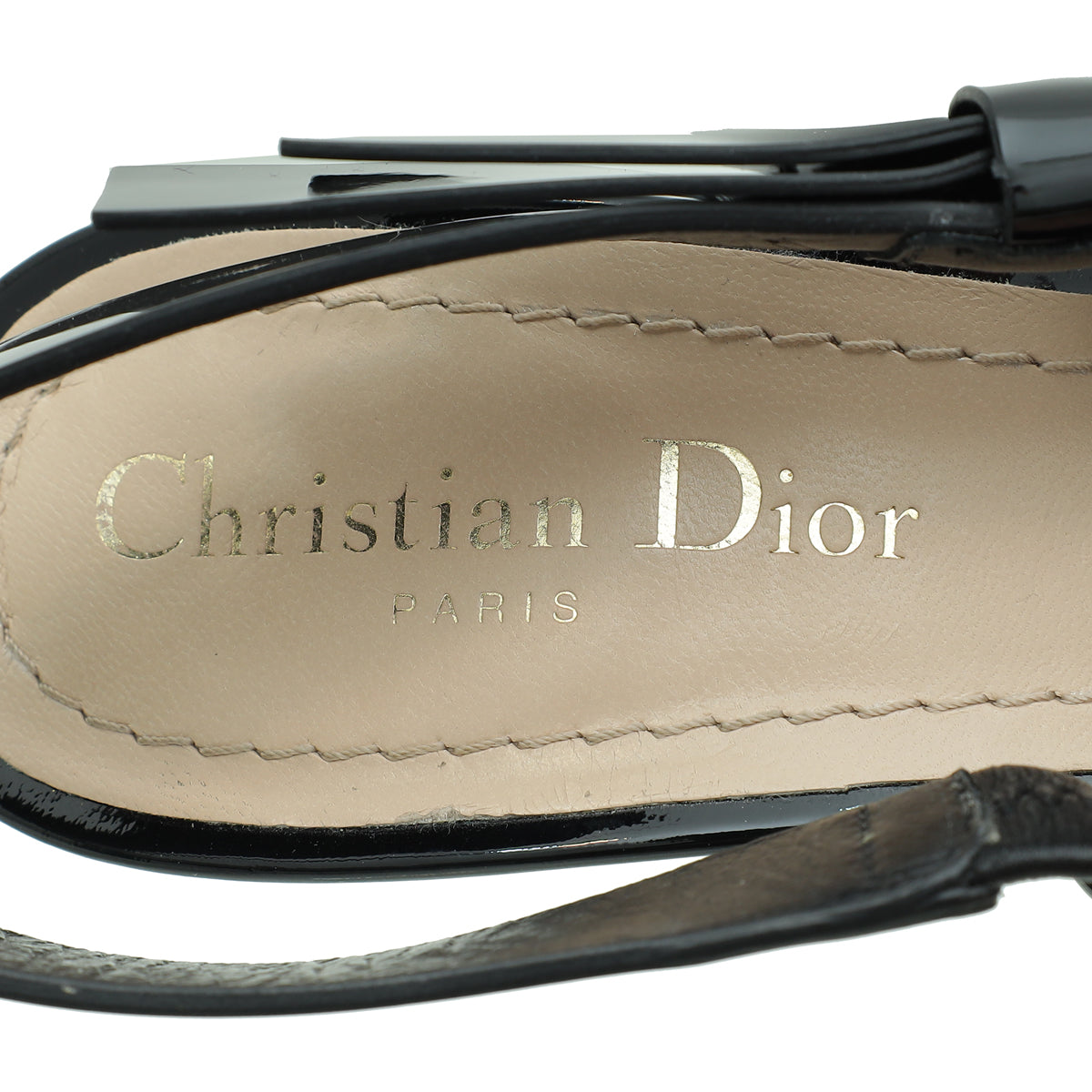 Christian Dior Black J'Adior Slingback Pump 38