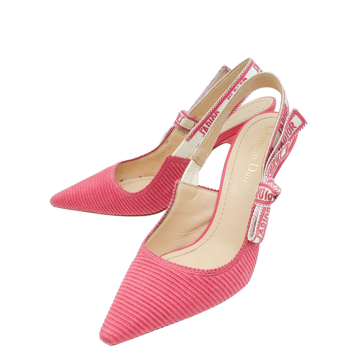 Christian Dior Pink J'adior Technical Slingback Pump 38-Christian Dior-THE CLOSET