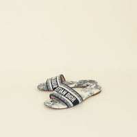 Christian Dior Vibrant Blue Toile De Jouy Motif Dway Slide 38
