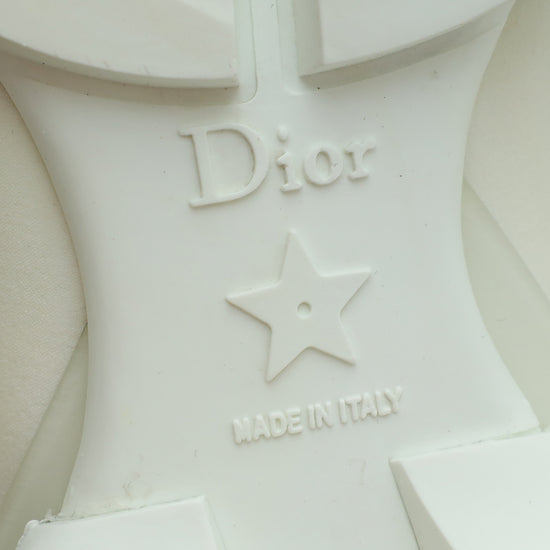 Christian Dior White D-Connect Technical Fabric Sneaker 38