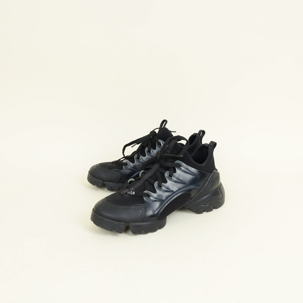 Christian Dior Black D Connect Sneakers 38