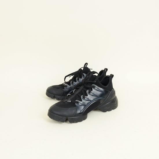 Christian Dior Black D Connect Sneakers 38