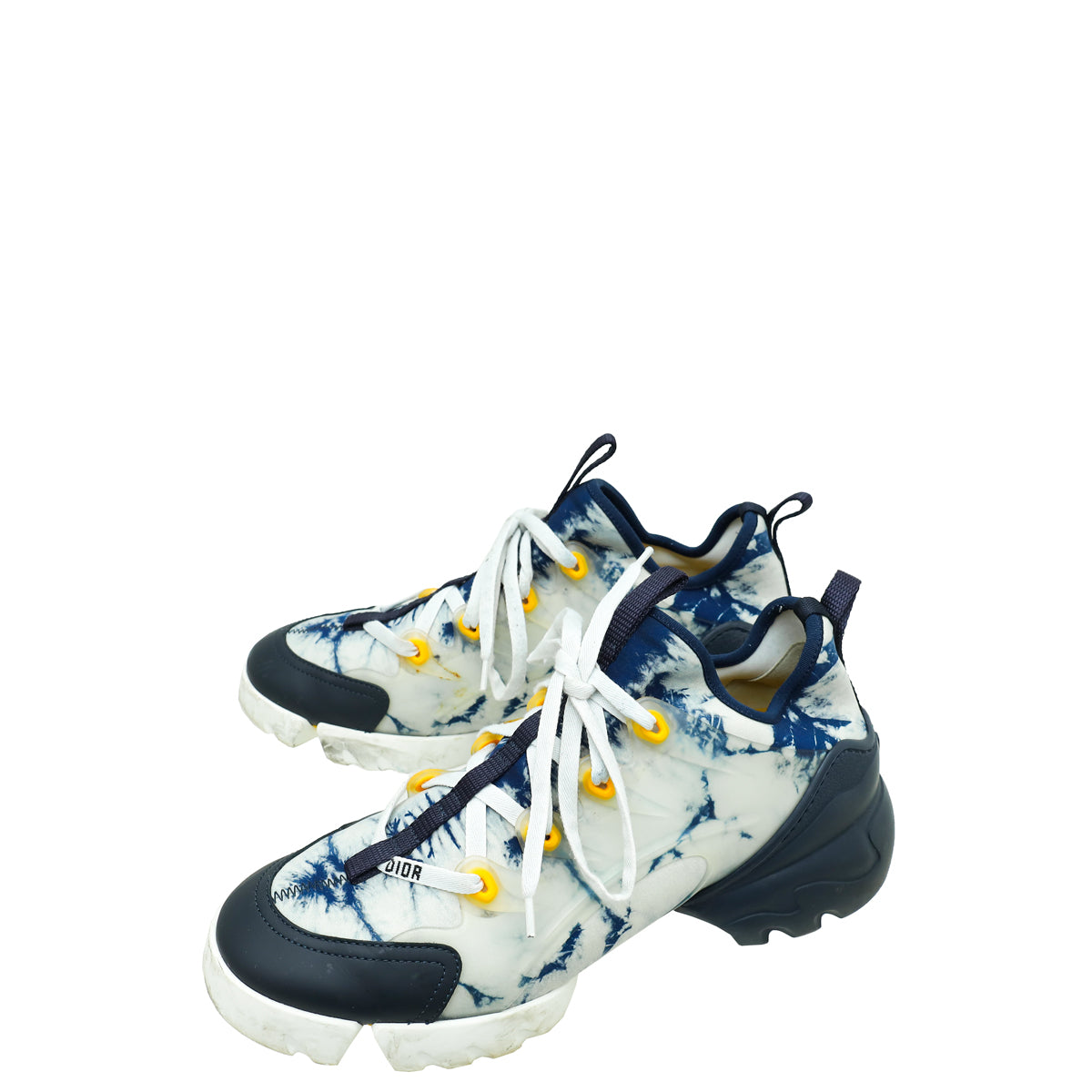 Christian Dior Navy Blue Printed Technical D-Connect Sneaker 39.5-Christian Dior-THE CLOSET