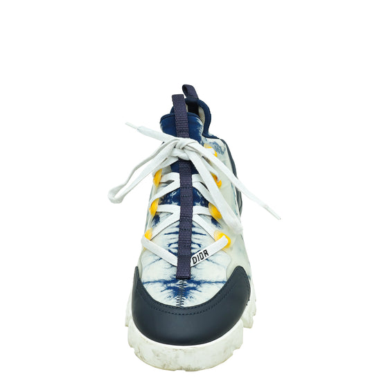 Christian Dior Navy Blue Printed Technical D-Connect Sneaker 39.5