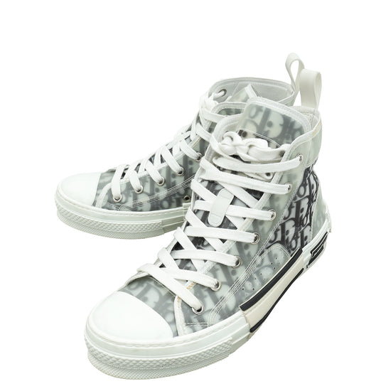 Christian Dior Bicolor Oblique B23 High Top Sneakers 39.5