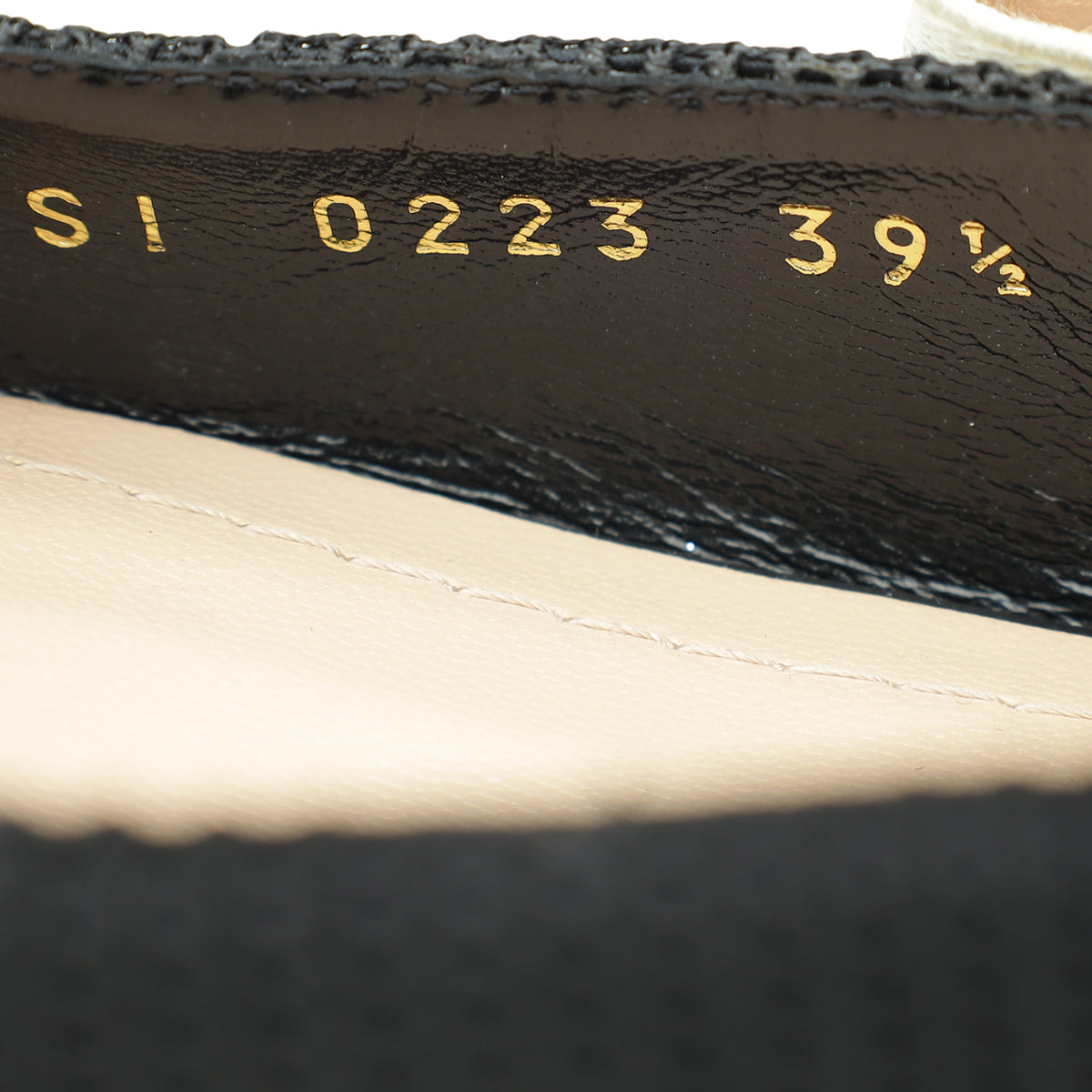 Christian Dior Black J'Adior Technical Slingback Flat 39.5